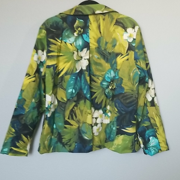 Chico's fleur dreams tropical blazer size 3 NWT XL - Picture 4 of 6